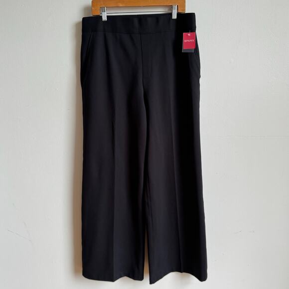 NWT SPANX Supersmooth™ PerfectFit Ponte Wide Leg Pant in Black - Picture 1 of 13